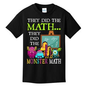 They Did The Math They Did The Monster Math Funny Halloween Kids T-Shirt