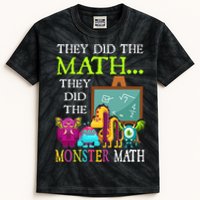 They Did The Math They Did The Monster Math Funny Halloween Kids Tie-Dye T-Shirt