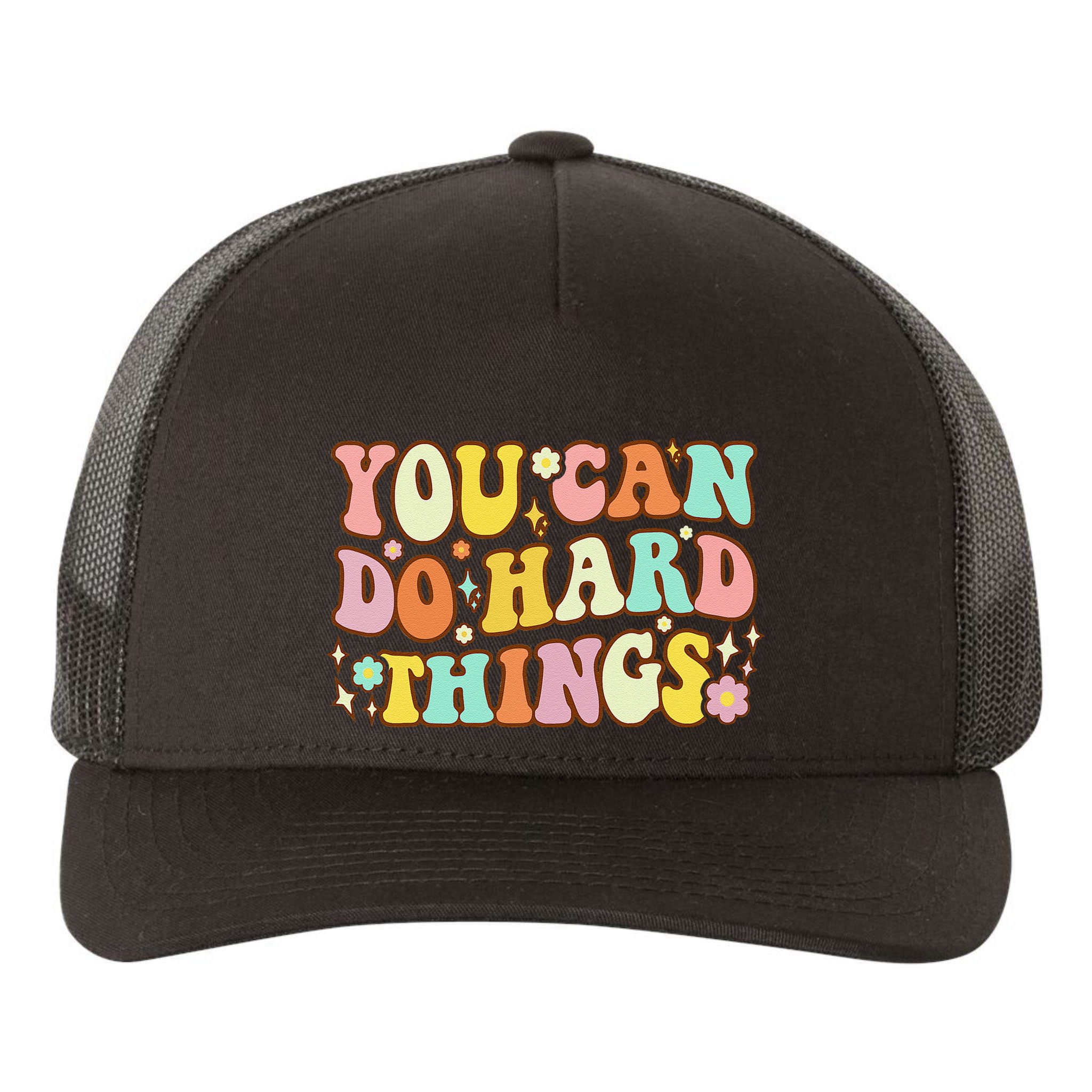 Test Day Teacher You Can Do Hard Things Yupoong Adult 5-Panel Trucker Hat