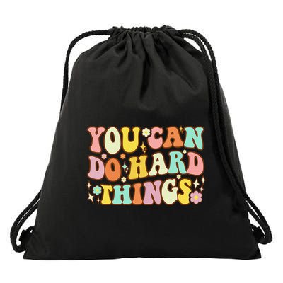 Test Day Teacher You Can Do Hard Things Drawstring Bag