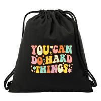Test Day Teacher You Can Do Hard Things Drawstring Bag