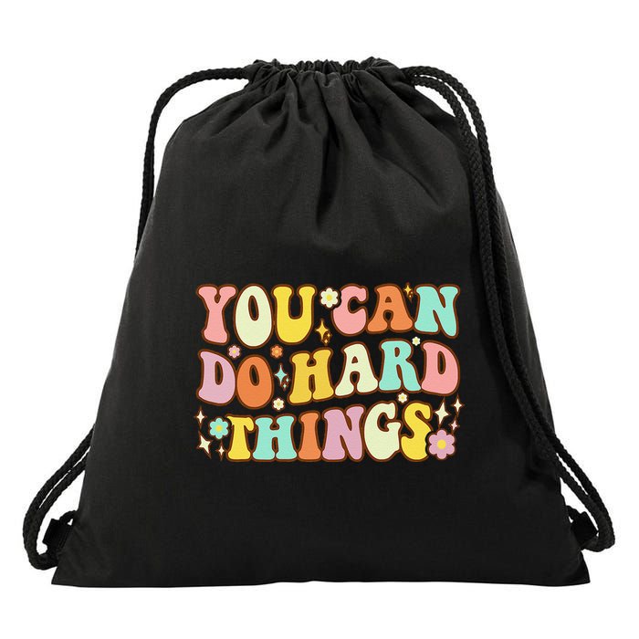 Test Day Teacher You Can Do Hard Things Drawstring Bag
