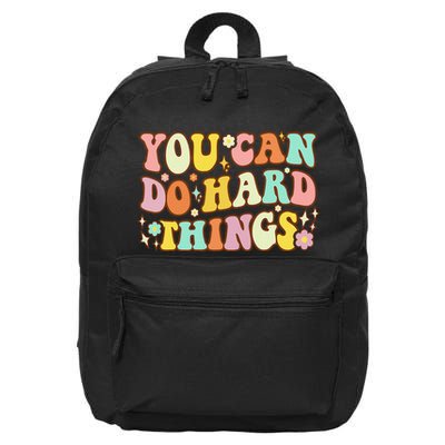 Test Day Teacher You Can Do Hard Things 16 in Basic Backpack