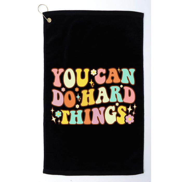 Test Day Teacher You Can Do Hard Things Golf Towel