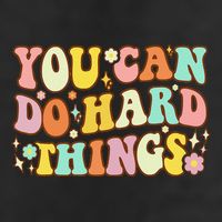 Test Day Teacher You Can Do Hard Things Golf Towel