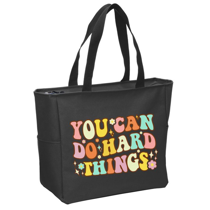 Test Day Teacher You Can Do Hard Things Zip Tote Bag