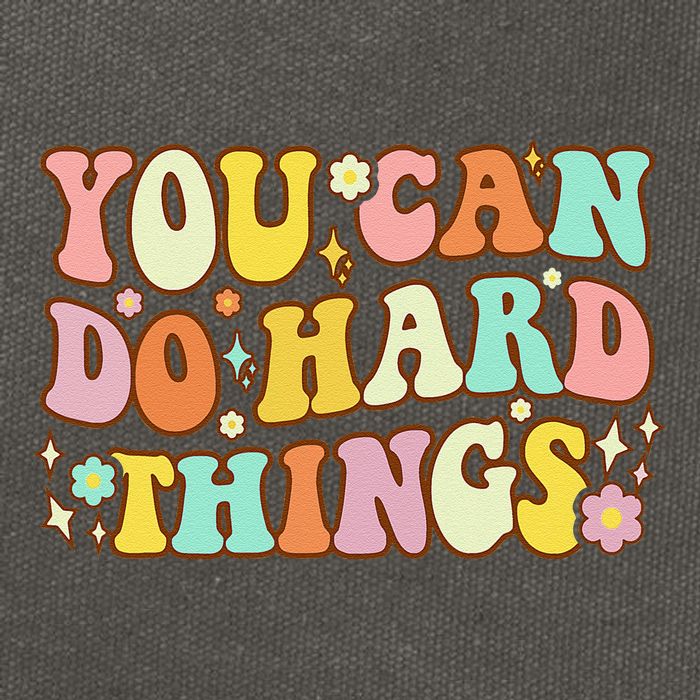 Test Day Teacher You Can Do Hard Things Cotton Canvas Backpack