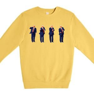 Trump Dance Trump 2024 Premium Crewneck Sweatshirt