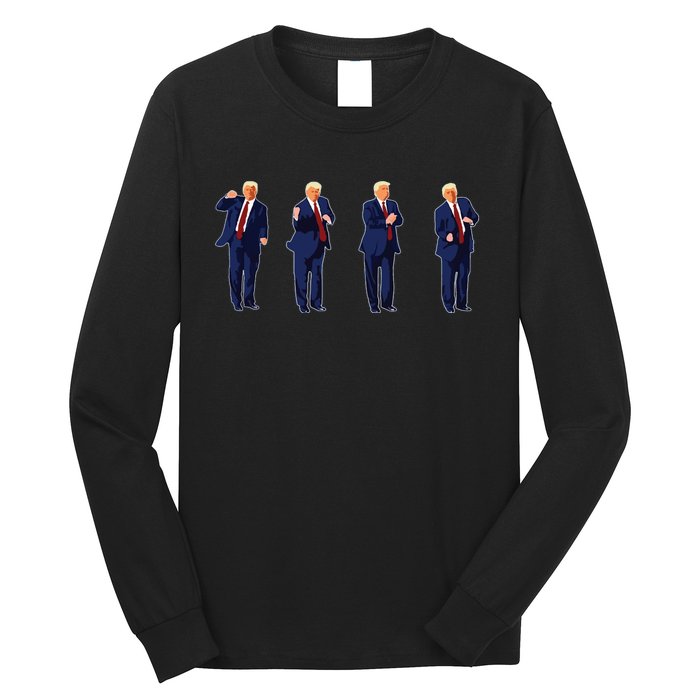 Trump Dance Trump 2024 Long Sleeve Shirt