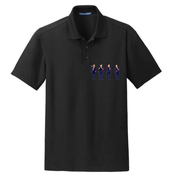 Trump Dance Trump 2024 Dry Zone Grid Polo