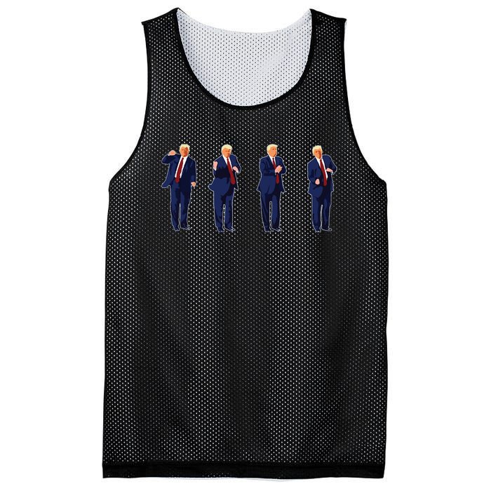 Trump Dance Trump 2024 Mesh Reversible Basketball Jersey Tank