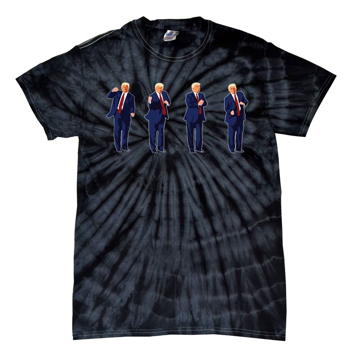 Trump Dance Trump 2024 Tie-Dye T-Shirt