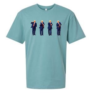 Trump Dance Trump 2024 Sueded Cloud Jersey T-Shirt