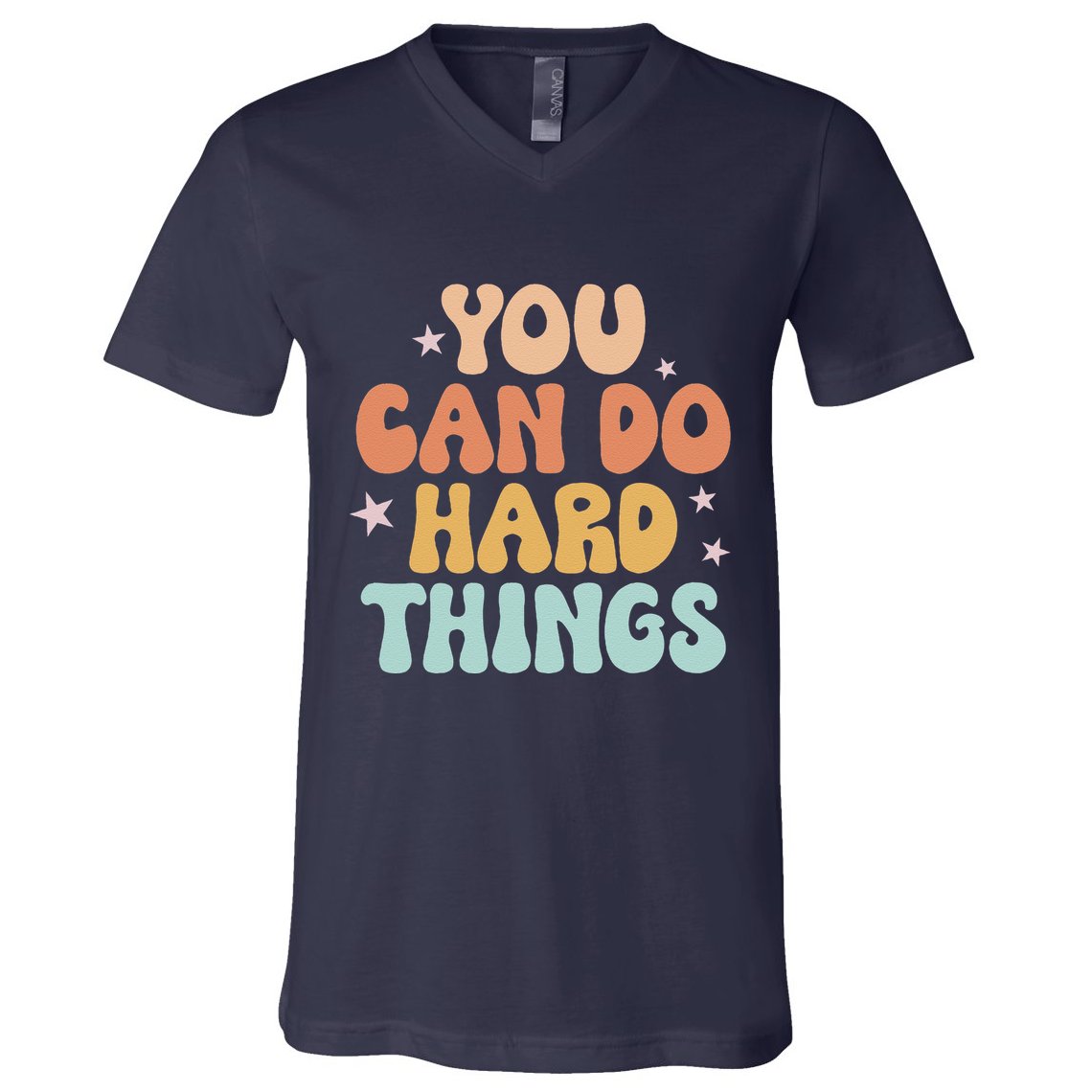 Test Day Teacher You Can Do Hard Things V-Neck T-Shirt