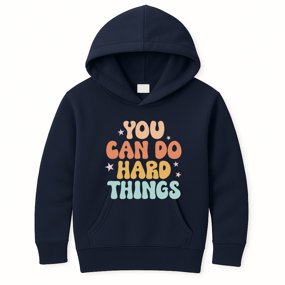 Test Day Teacher You Can Do Hard Things Kids Hoodie