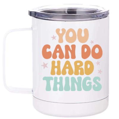 Test Day Teacher You Can Do Hard Things 12 oz Stainless Steel Tumbler Cup