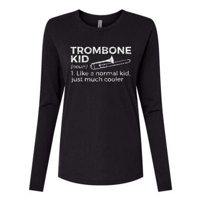 Trombone Definition Trombone Player Womens Cotton Relaxed Long Sleeve T-Shirt