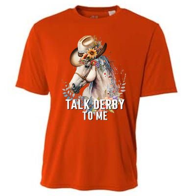 Talk Derby To Me Horse Racing Cooling Performance Crew T-Shirt