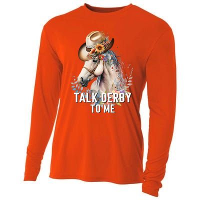 Talk Derby To Me Horse Racing Cooling Performance Long Sleeve Crew