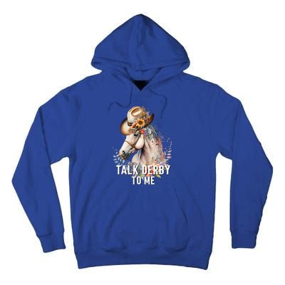 Talk Derby To Me Horse Racing Tall Hoodie