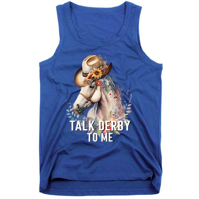 Talk Derby To Me Horse Racing Tank Top