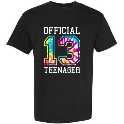 Tie Dye Teenager 13th Birthday Garment-Dyed Heavyweight T-Shirt