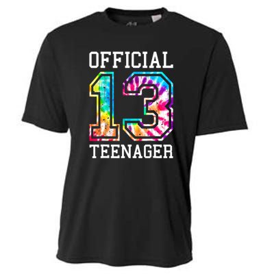 Tie Dye Teenager 13th Birthday Cooling Performance Crew T-Shirt