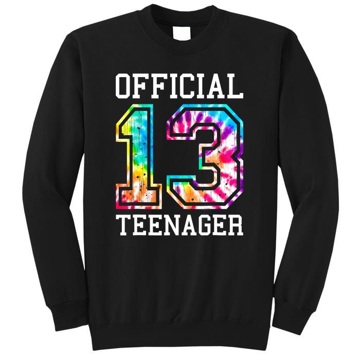 Tie Dye Teenager 13th Birthday Sweatshirt