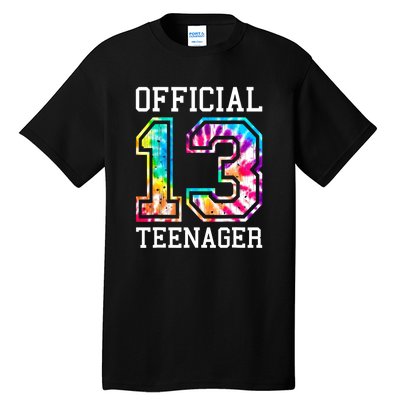 Tie Dye Teenager 13th Birthday Tall T-Shirt