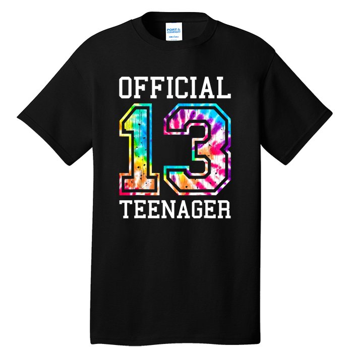 Tie Dye Teenager 13th Birthday Tall T-Shirt