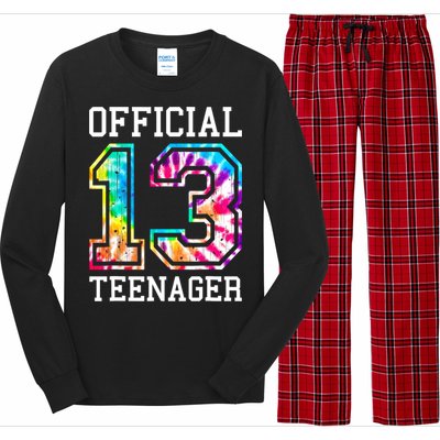 Tie Dye Teenager 13th Birthday Long Sleeve Pajama Set