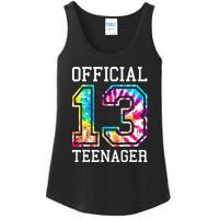 Tie Dye Teenager 13th Birthday Ladies Essential Tank