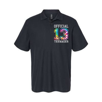 Tie Dye Teenager 13th Birthday Softstyle Adult Sport Polo