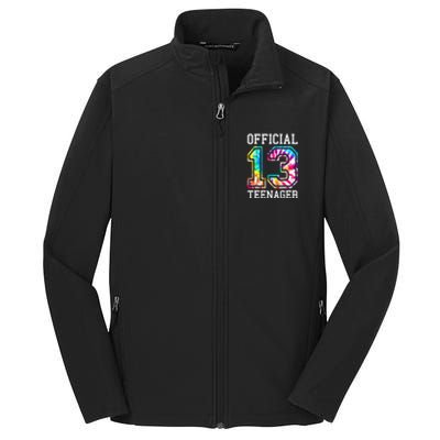 Tie Dye Teenager 13th Birthday Core Soft Shell Jacket