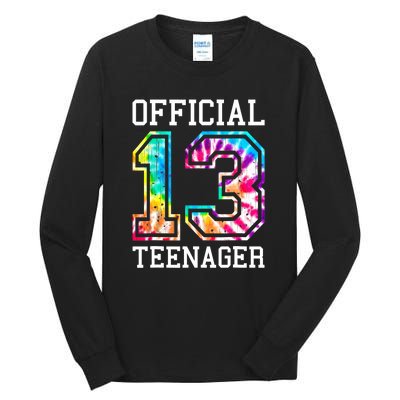 Tie Dye Teenager 13th Birthday Tall Long Sleeve T-Shirt