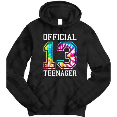 Tie Dye Teenager 13th Birthday Tie Dye Hoodie