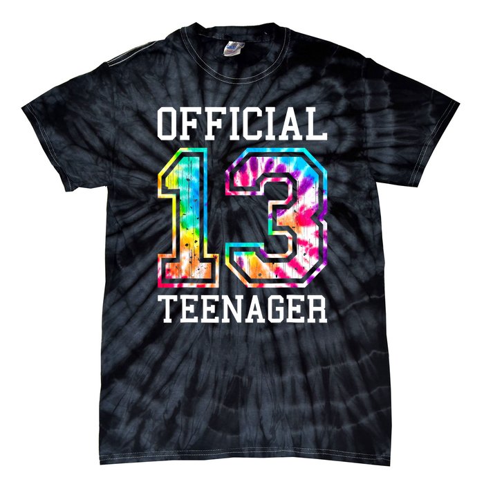 Tie Dye Teenager 13th Birthday Tie-Dye T-Shirt