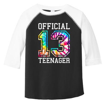 Tie Dye Teenager 13th Birthday Toddler Fine Jersey T-Shirt