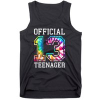 Tie Dye Teenager 13th Birthday Tank Top