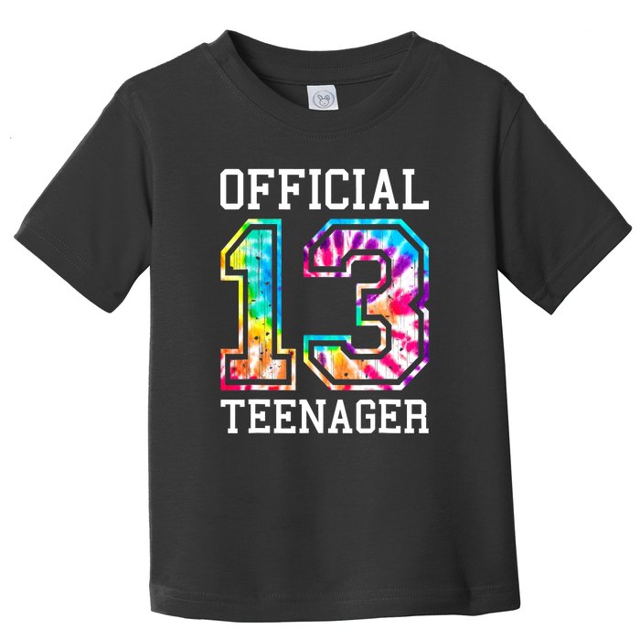 Tie Dye Teenager 13th Birthday Toddler T-Shirt