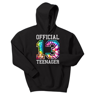 Tie Dye Teenager 13th Birthday Kids Hoodie