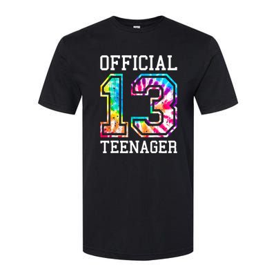 Tie Dye Teenager 13th Birthday Softstyle CVC T-Shirt