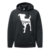 Tripaw Dog, Three Legged Dog, Tripaw Mom, Tripod Dog Performance Fleece Hoodie