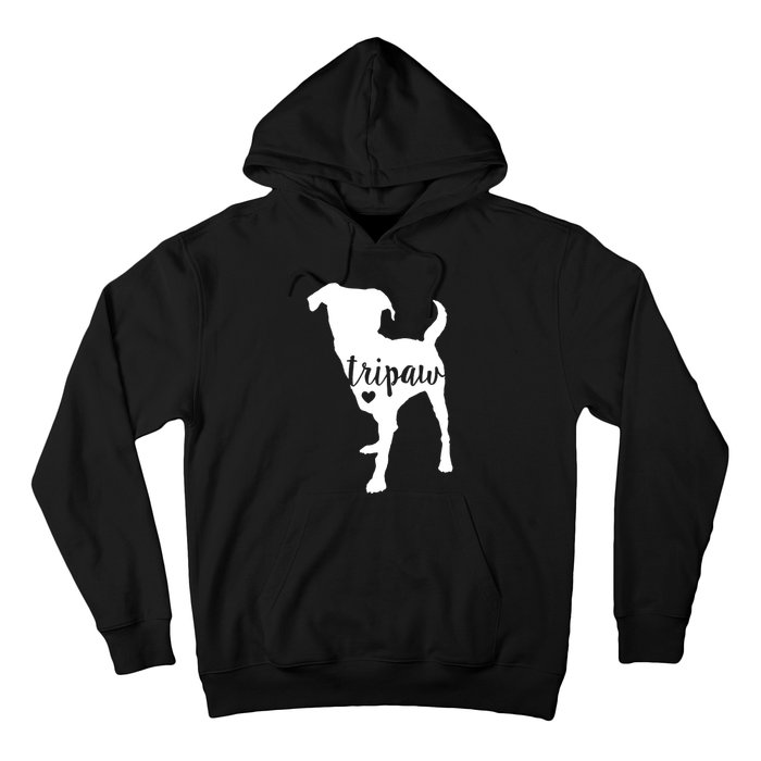 Tripaw Dog, Three Legged Dog, Tripaw Mom, Tripod Dog Hoodie