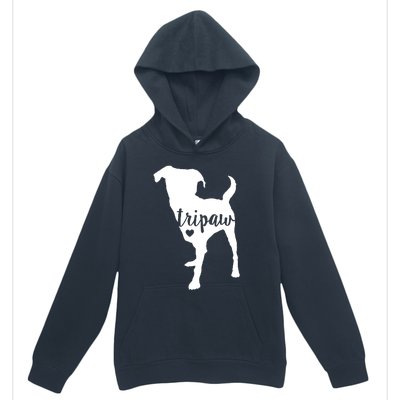 Tripaw Dog, Three Legged Dog, Tripaw Mom, Tripod Dog Urban Pullover Hoodie