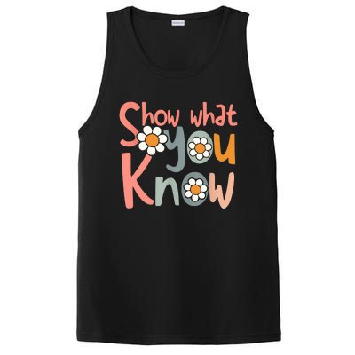 Test Day Teacher Show What You Know Gifts Women PosiCharge Competitor Tank