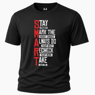 Test Day Teacher Smart Design Testing Day Exam Cooling Performance Crew T-Shirt