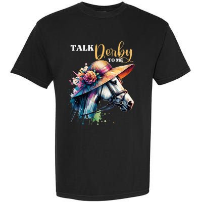 Talk Derby To Me Racing Horse Garment-Dyed Heavyweight T-Shirt