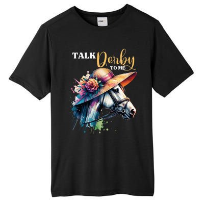 Talk Derby To Me Racing Horse Tall Fusion ChromaSoft Performance T-Shirt