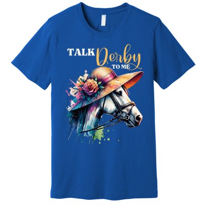 Talk Derby To Me Racing Horse Premium T-Shirt